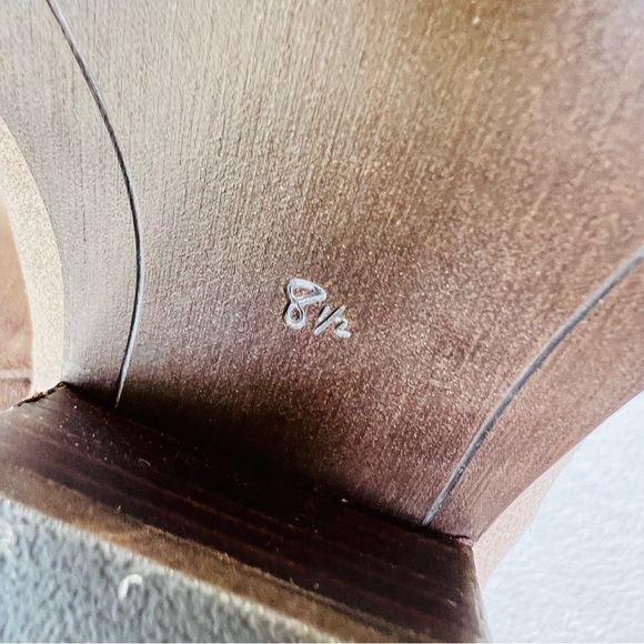 SAM EDELMAN JANE BLOCK HEEL TAN SUEDE LEATHER SNIP TOE ANKLE BOOTS SIZE 8.5 NWT - Picture 10 of 11